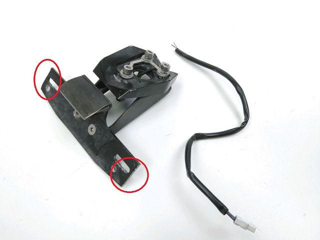 Support de plaque et eclairage