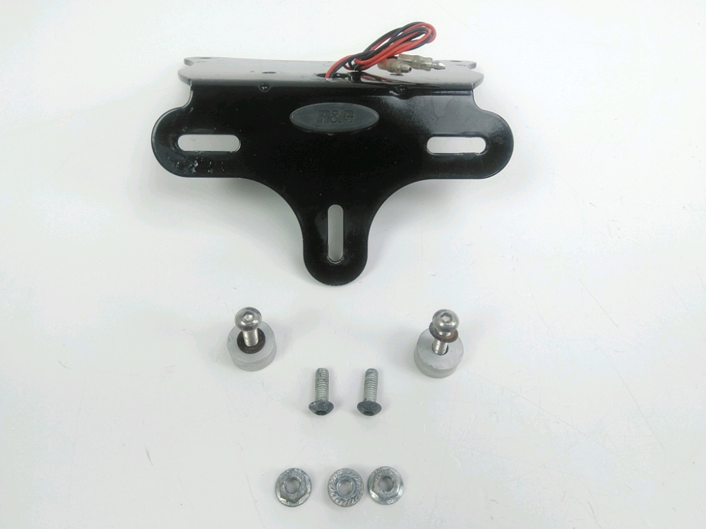 Support de plaque et eclairage