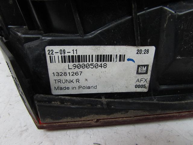 Feu arrière intérieur droit