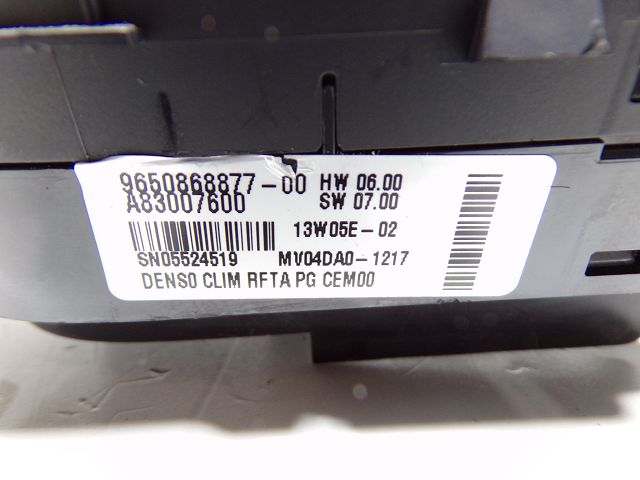 Commande de chauffage