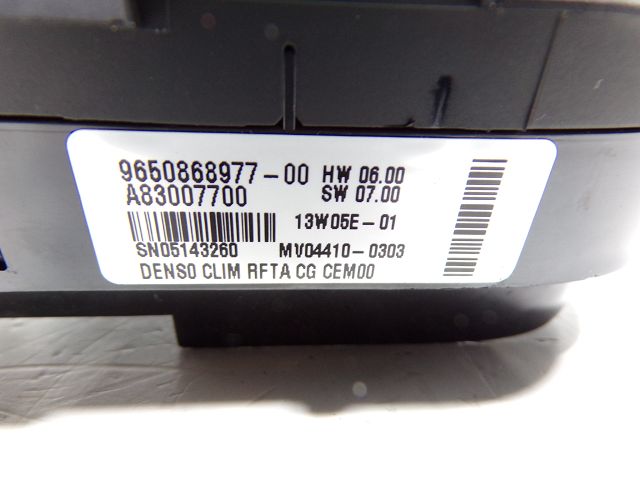 Commande de chauffage