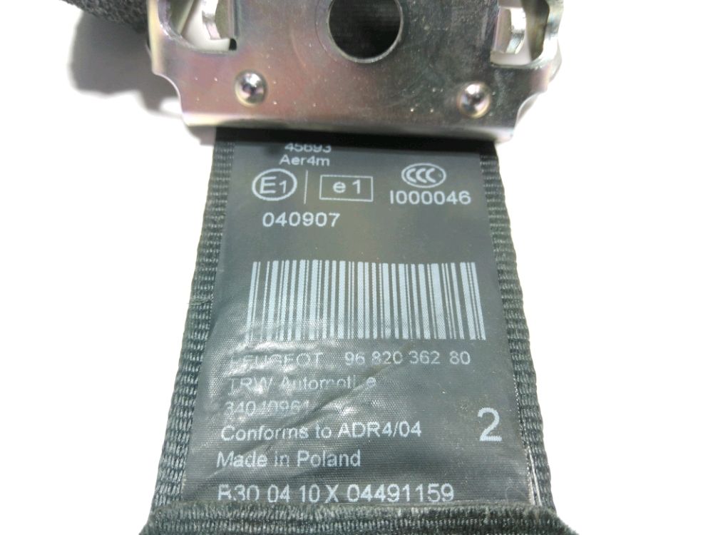 Ceinture arrière gauche