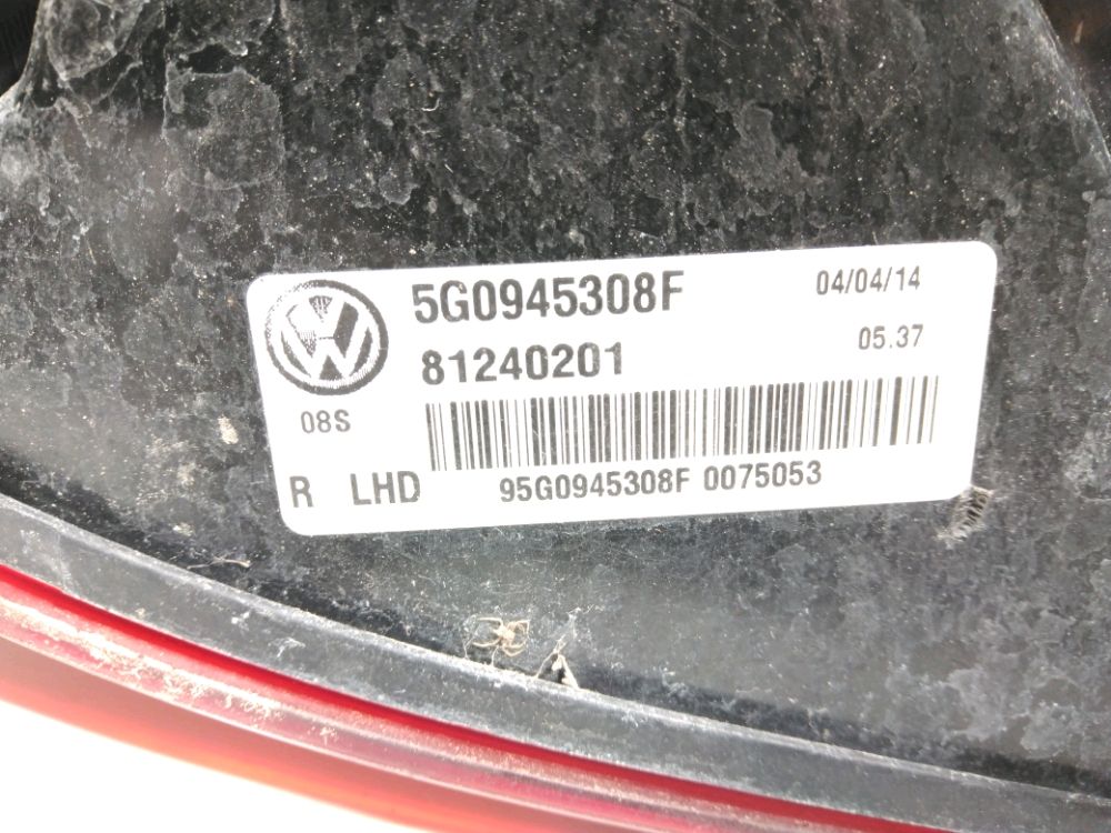 Feu arrière intérieur droit