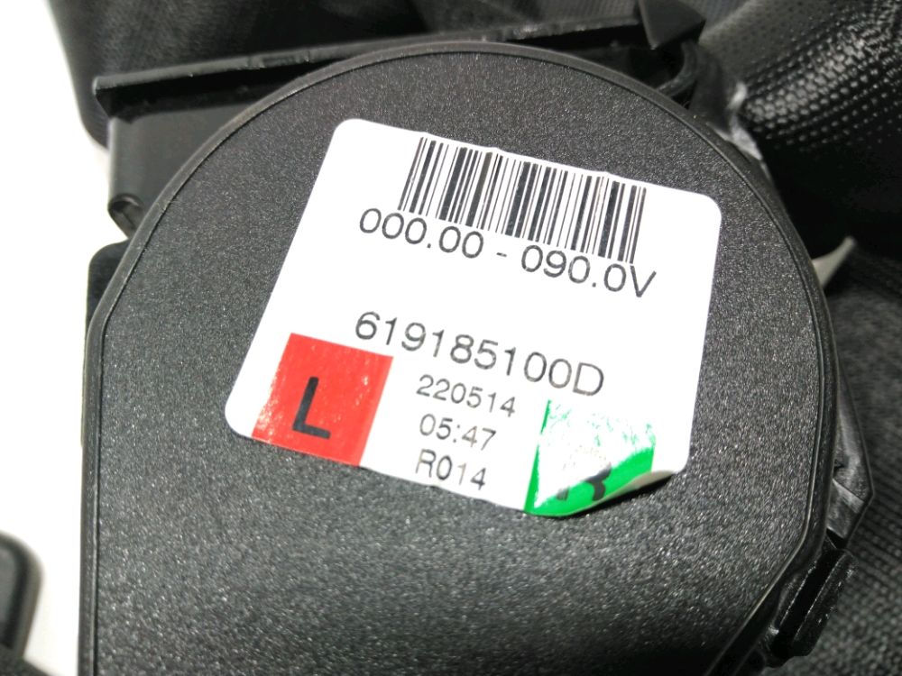 Ceinture arrière gauche