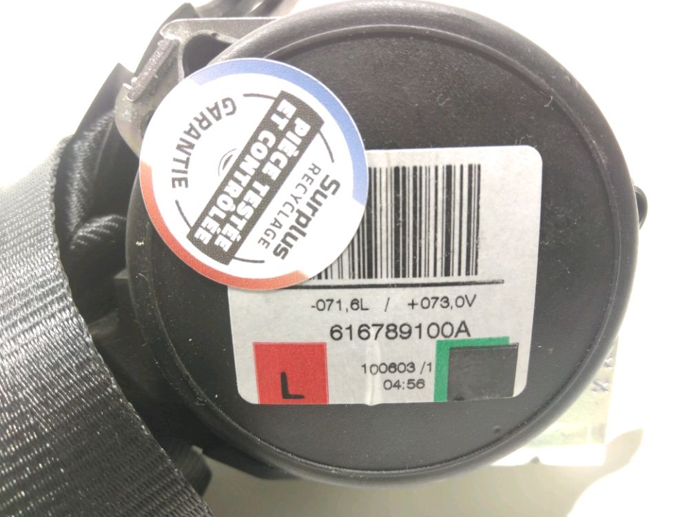 Ceinture arrière gauche