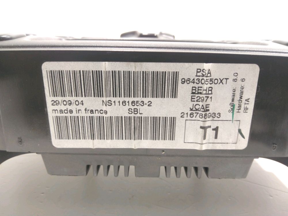 Commande de chauffage