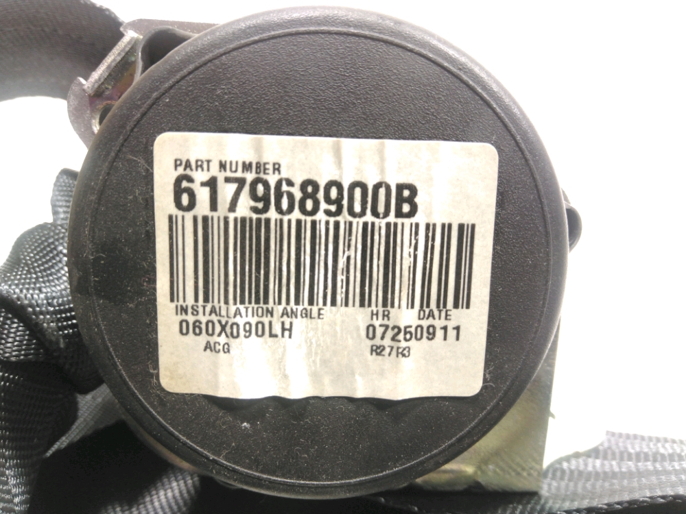 Ceinture arrière gauche