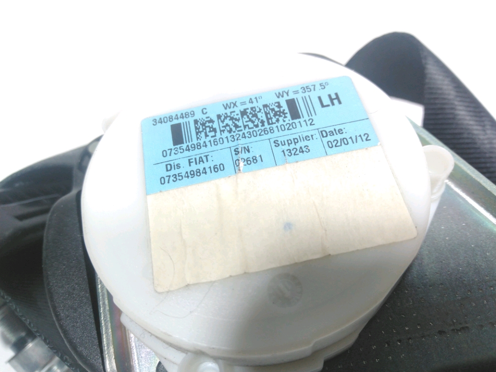 Ceinture arrière gauche