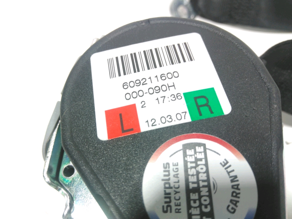Ceinture arrière gauche