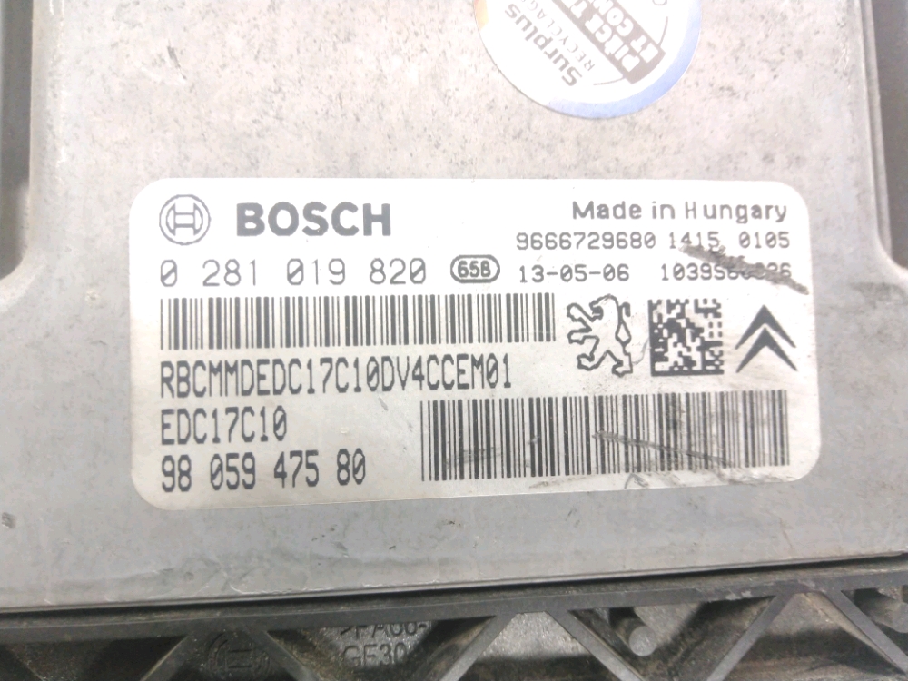 Calculateur moteur