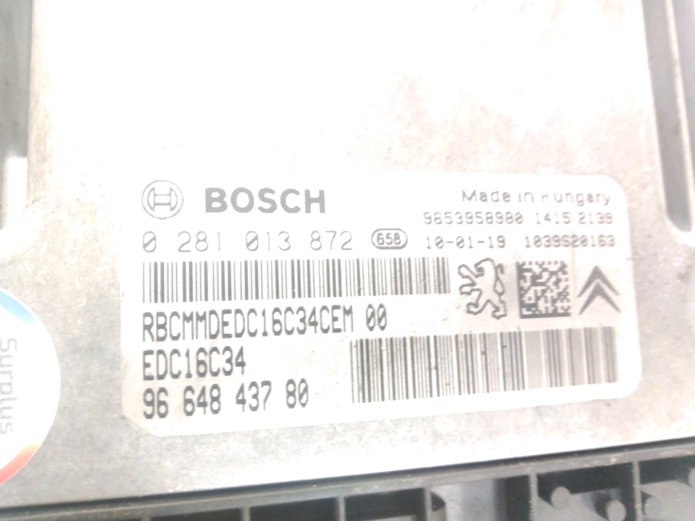 Calculateur moteur