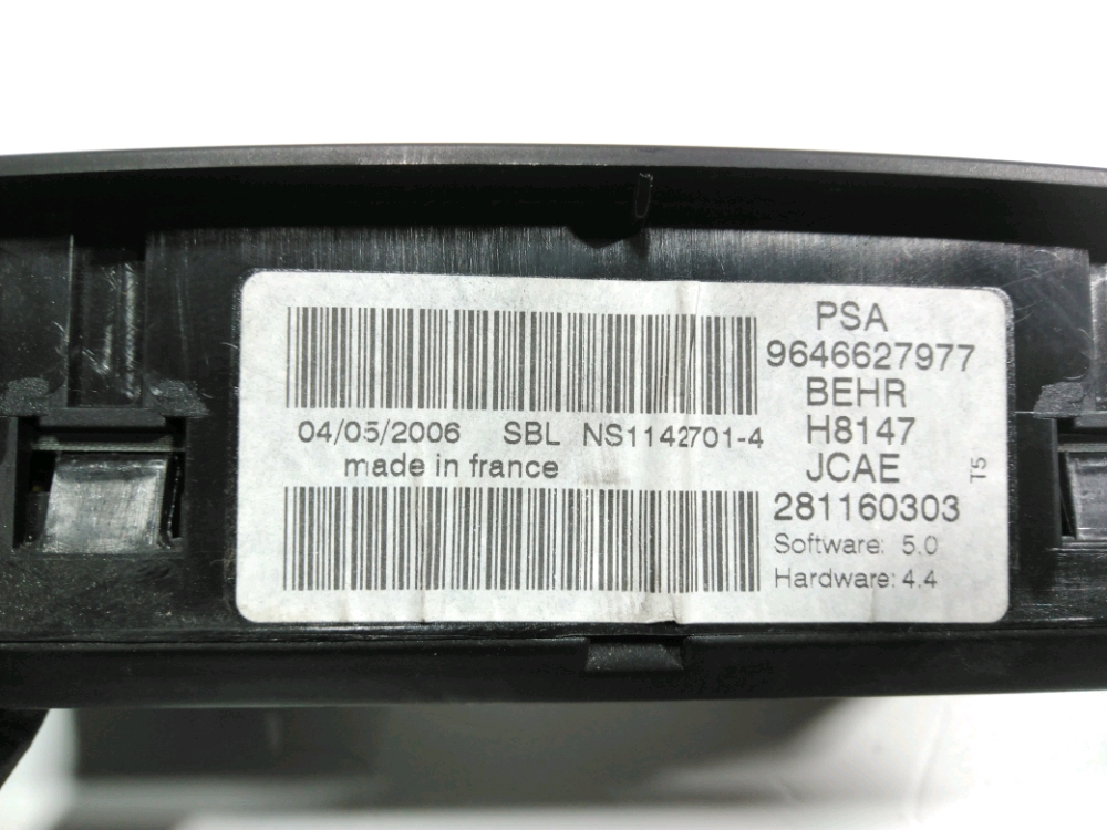 Commande de chauffage