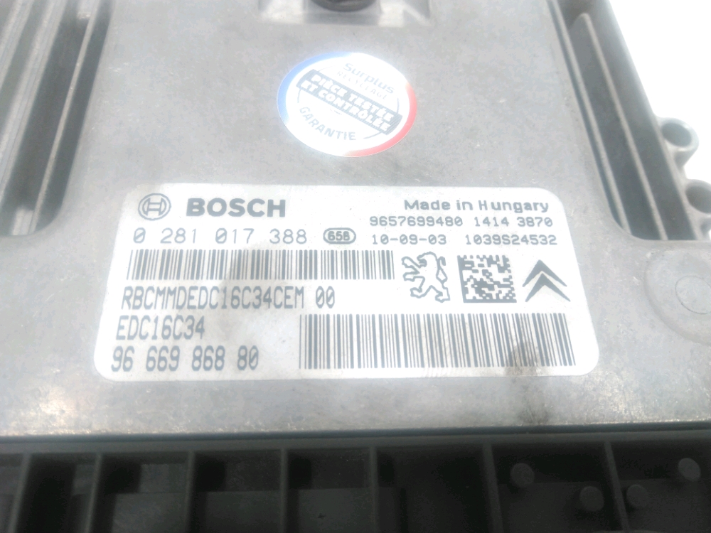 Calculateur moteur