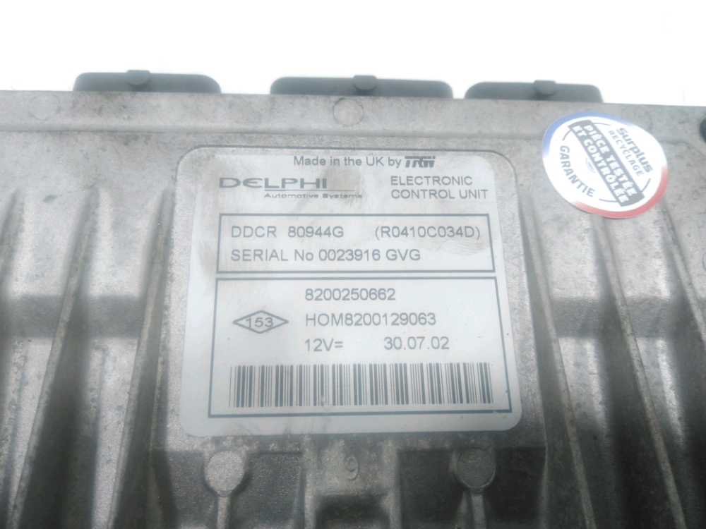 Calculateur moteur