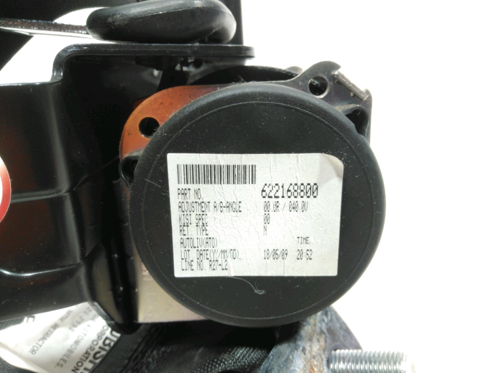 Ceinture arrière gauche