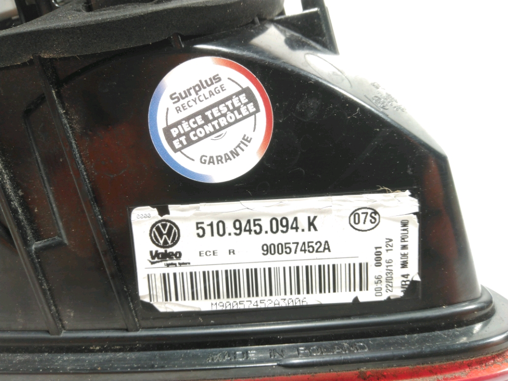 Feu arrière intérieur droit