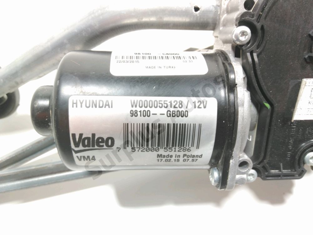 Mécanisme + moteur d'essuie glace avant