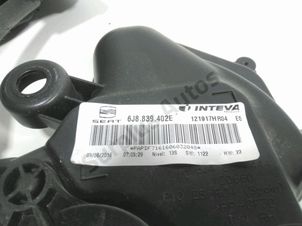 Lève-vitre électrique arrière droit