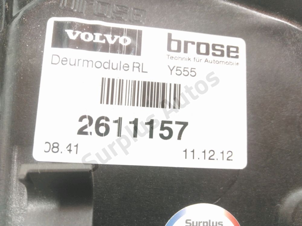 Lève-vitre électrique arrière gauche