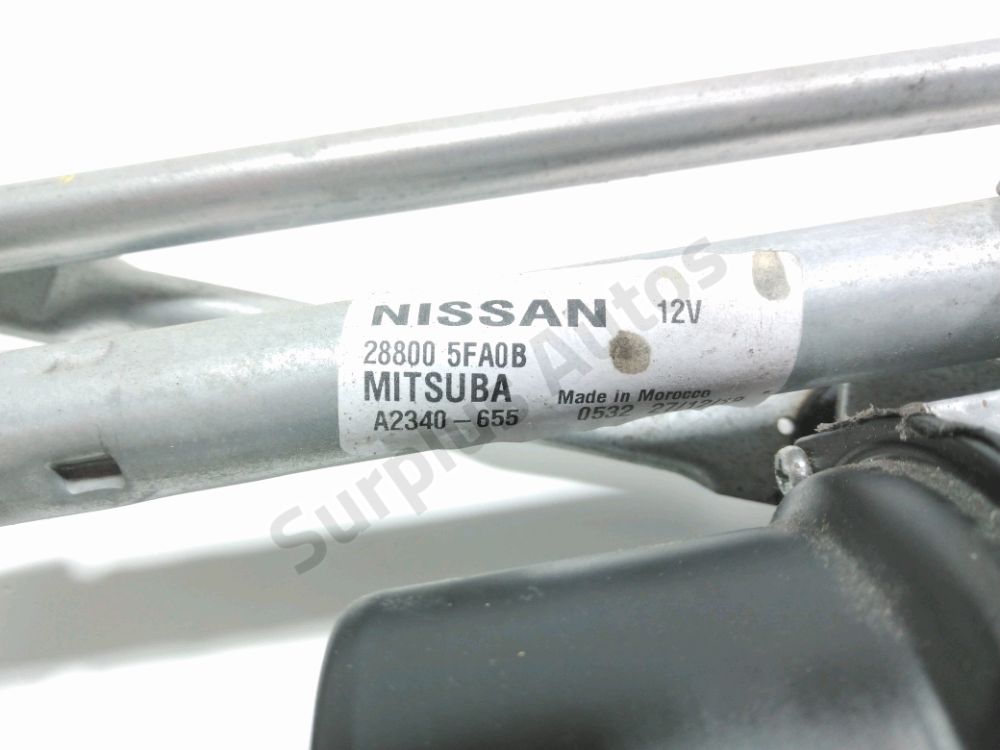 Mécanisme + moteur d'essuie glace avant