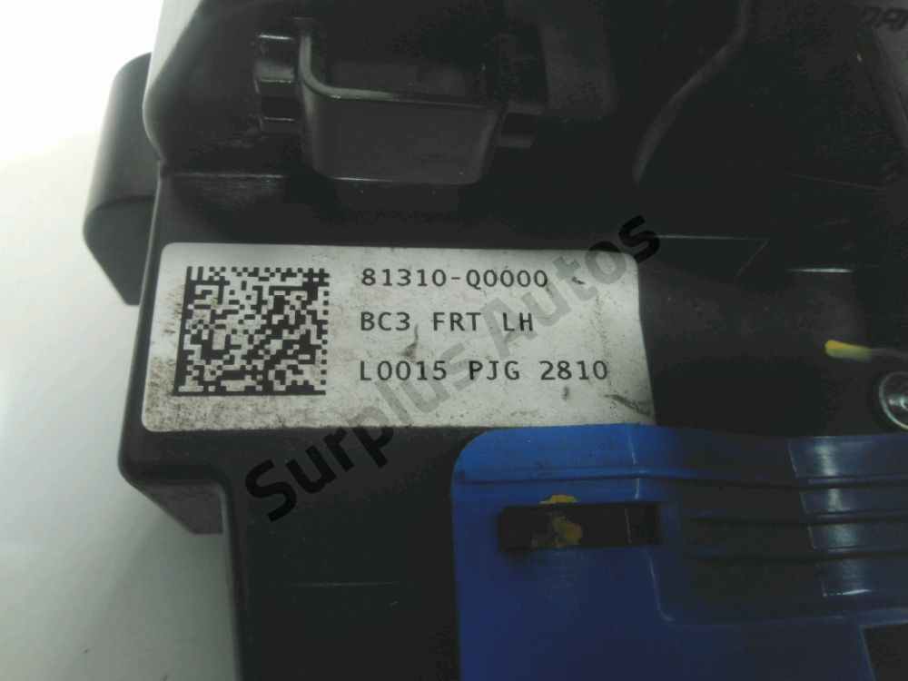 Serrure de porte avant gauche