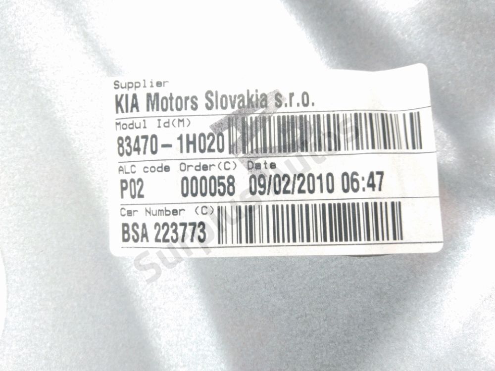 Lève-vitre électrique arrière gauche