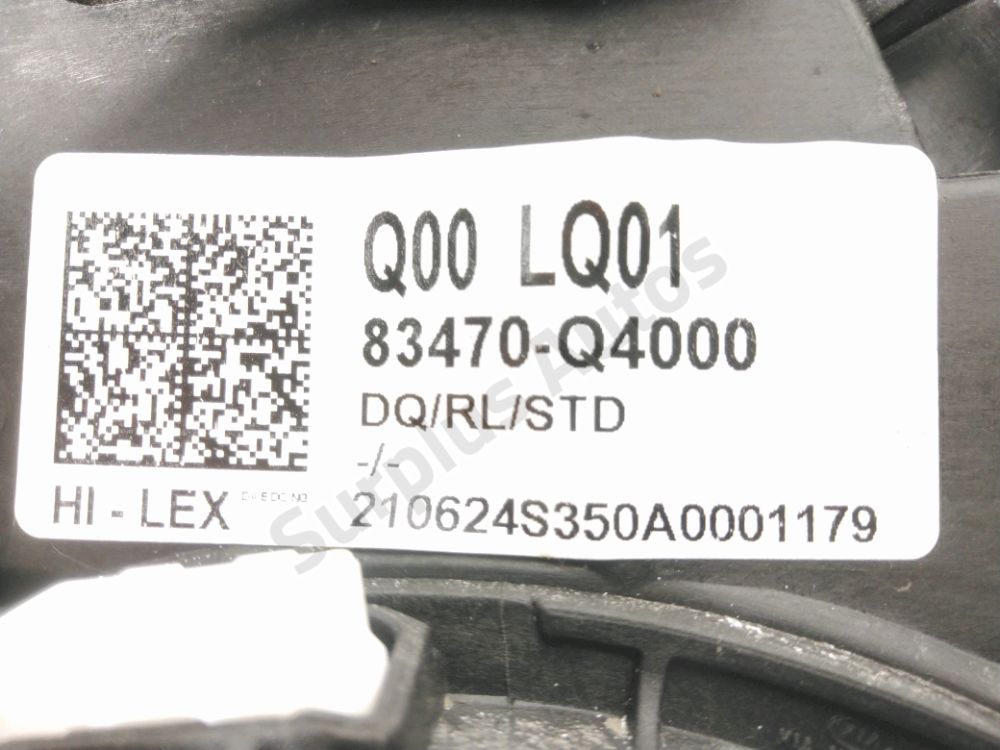 Lève-vitre électrique arrière gauche