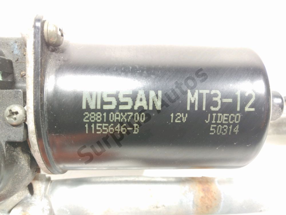 Mécanisme + moteur d'essuie glace avant