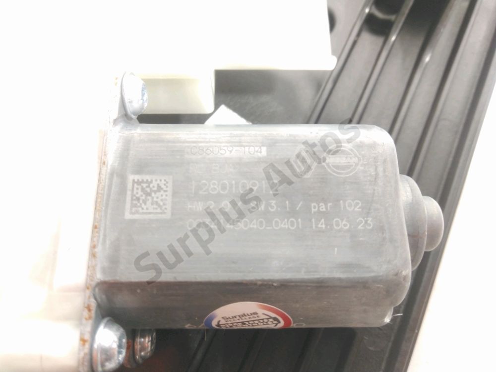 Lève-vitre électrique arrière gauche