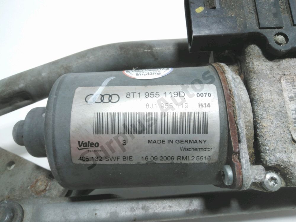 Mécanisme + moteur d'essuie glace avant