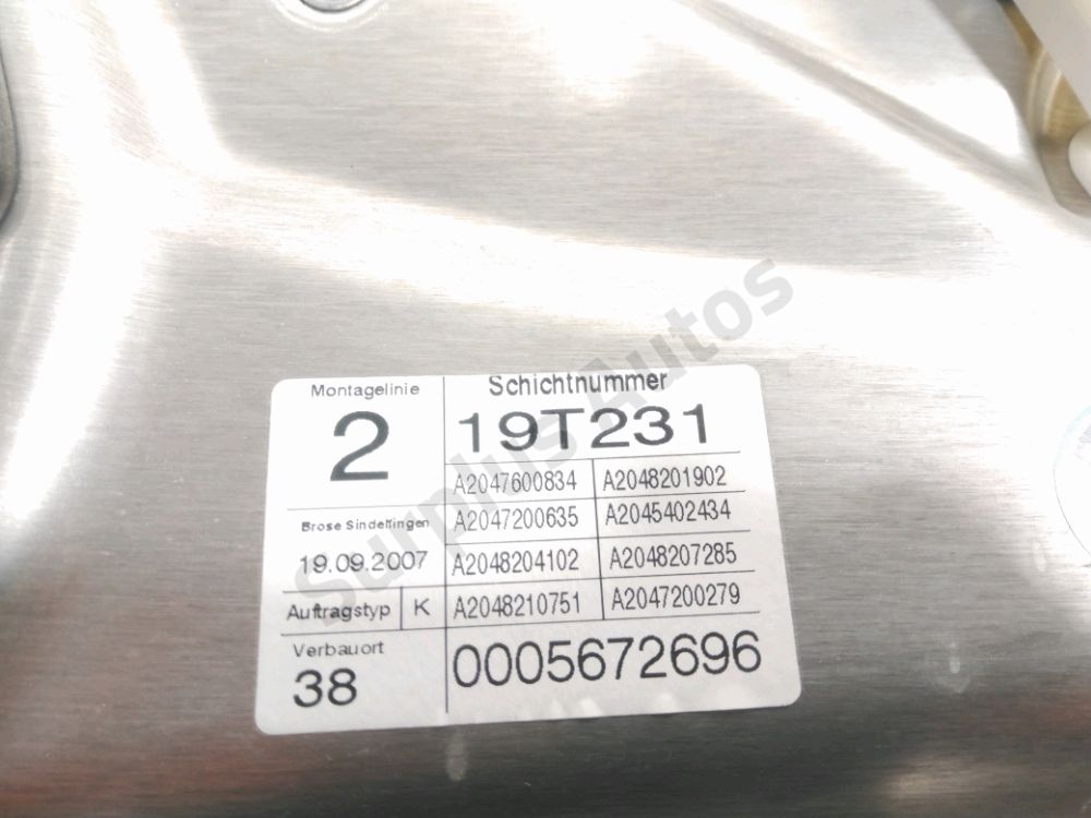 Lève-vitre électrique avant droit