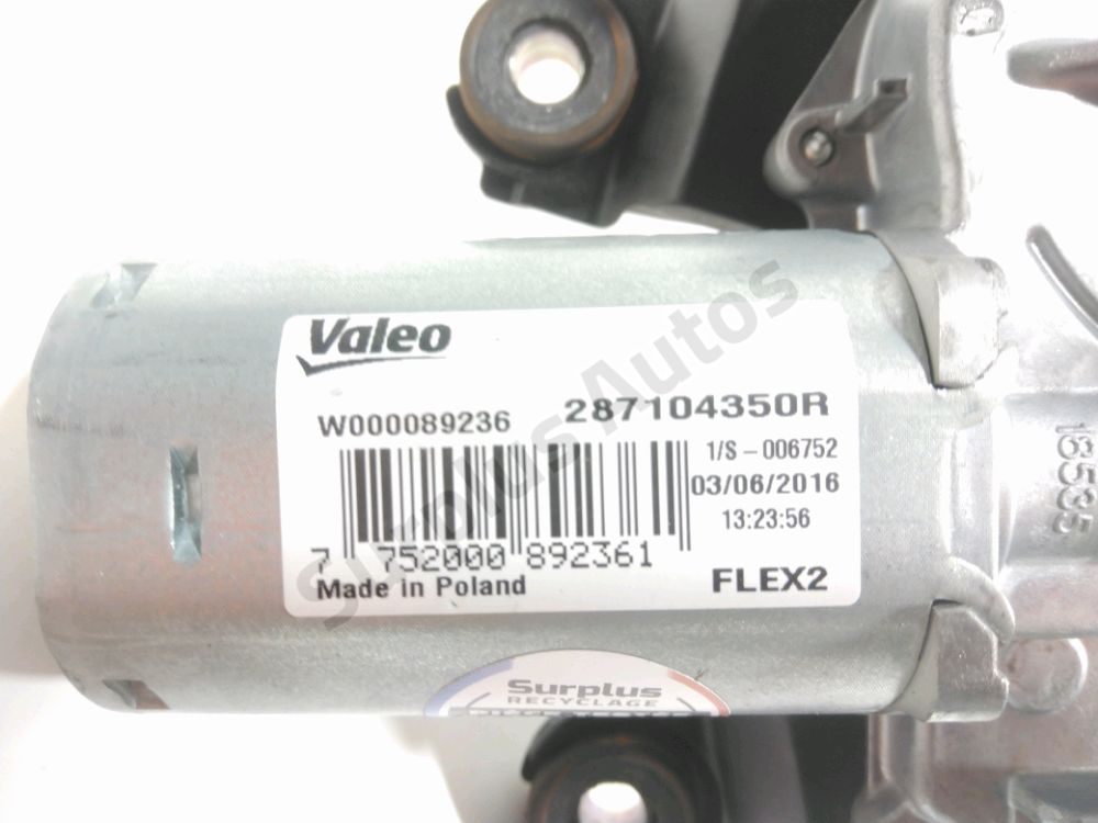 Moteur d'essuie glace arrière