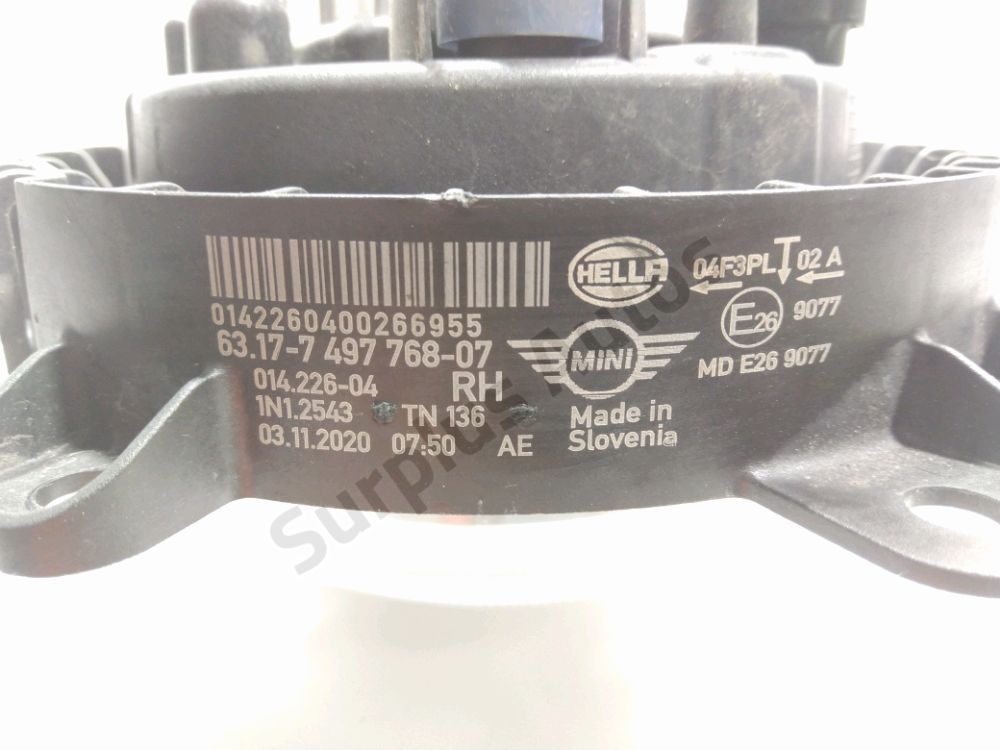 Antibrouillard avant droit