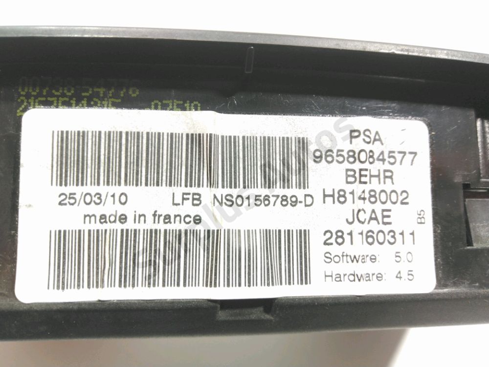 Commande de chauffage