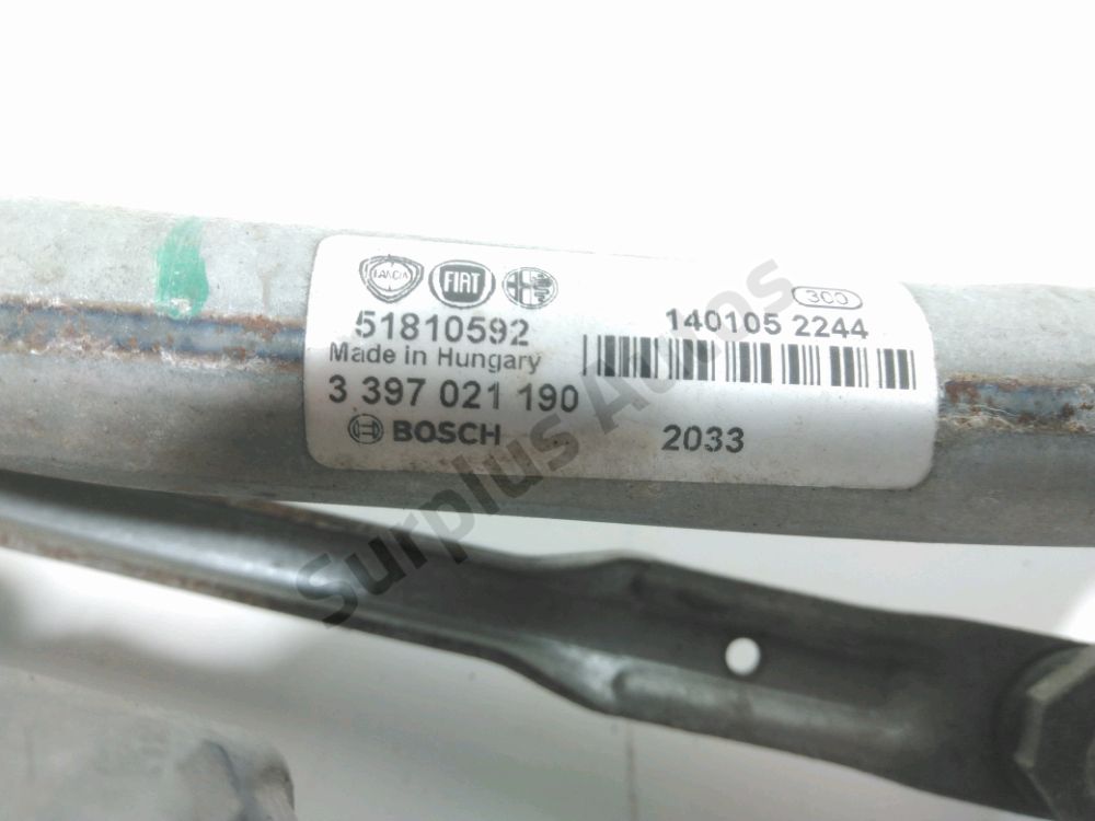 Mécanisme + moteur d'essuie glace avant