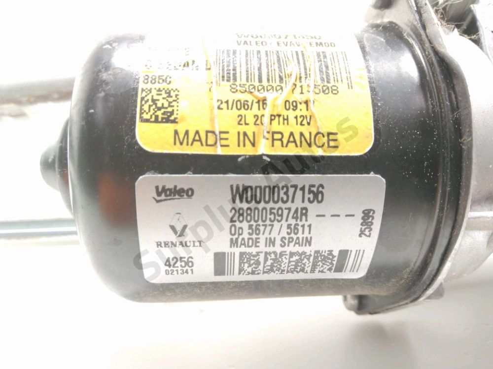 Mécanisme + moteur d'essuie glace avant