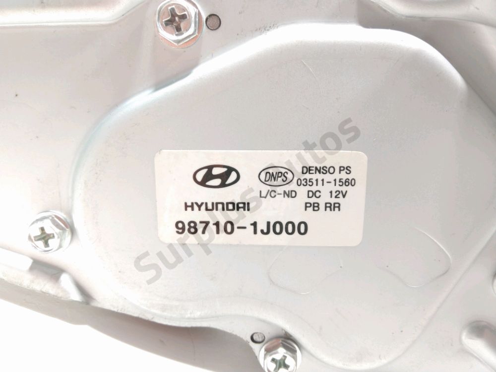 Moteur d'essuie glace arrière