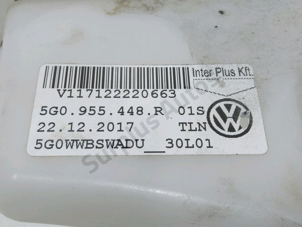 Réservoir de lave glace avant