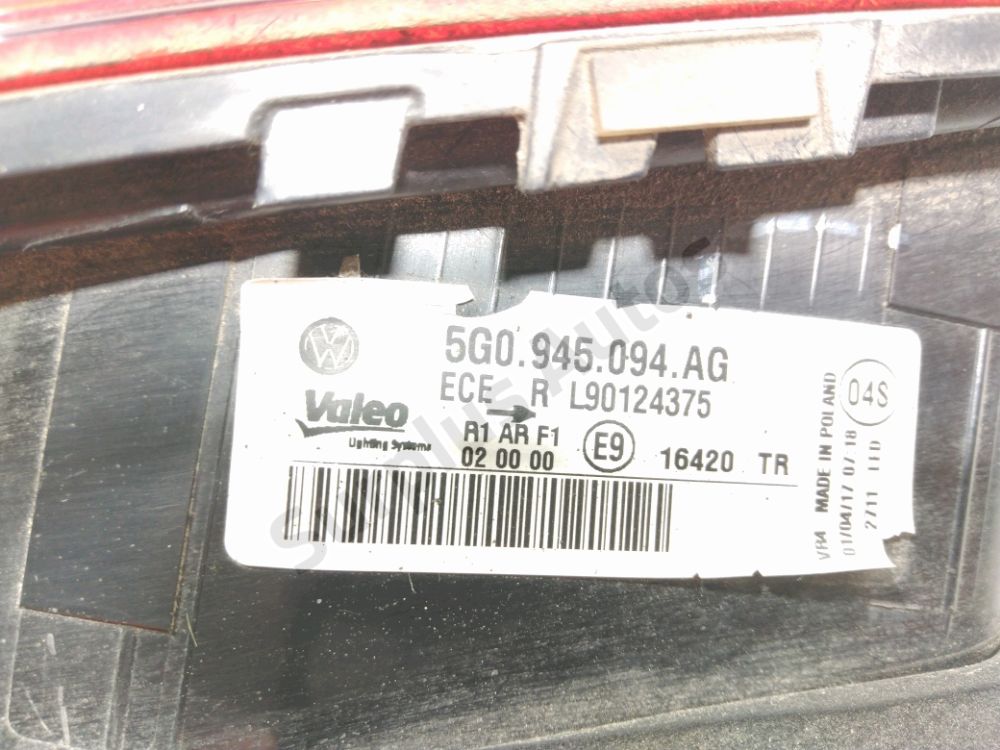 Feu arrière intérieur droit