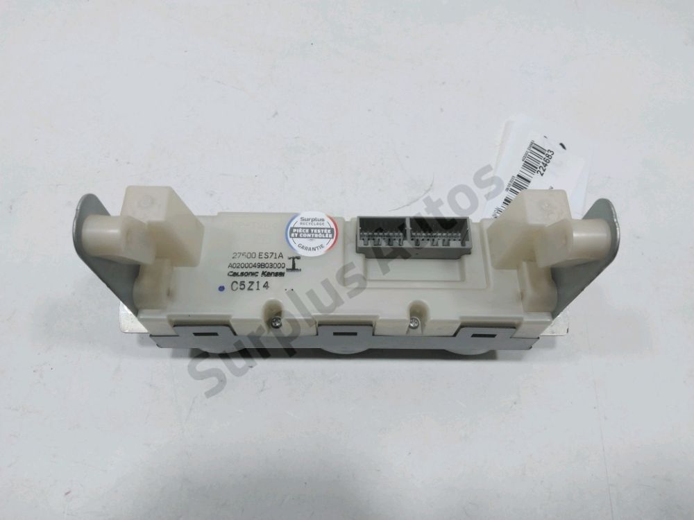 Commande de chauffage