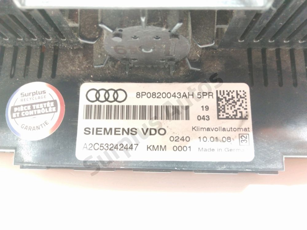 Commande de chauffage