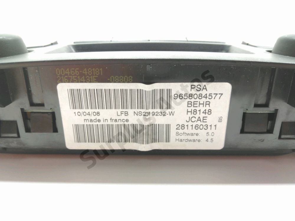 Commande de chauffage