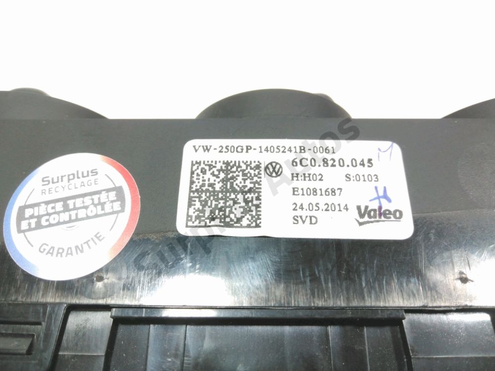 Commande de chauffage