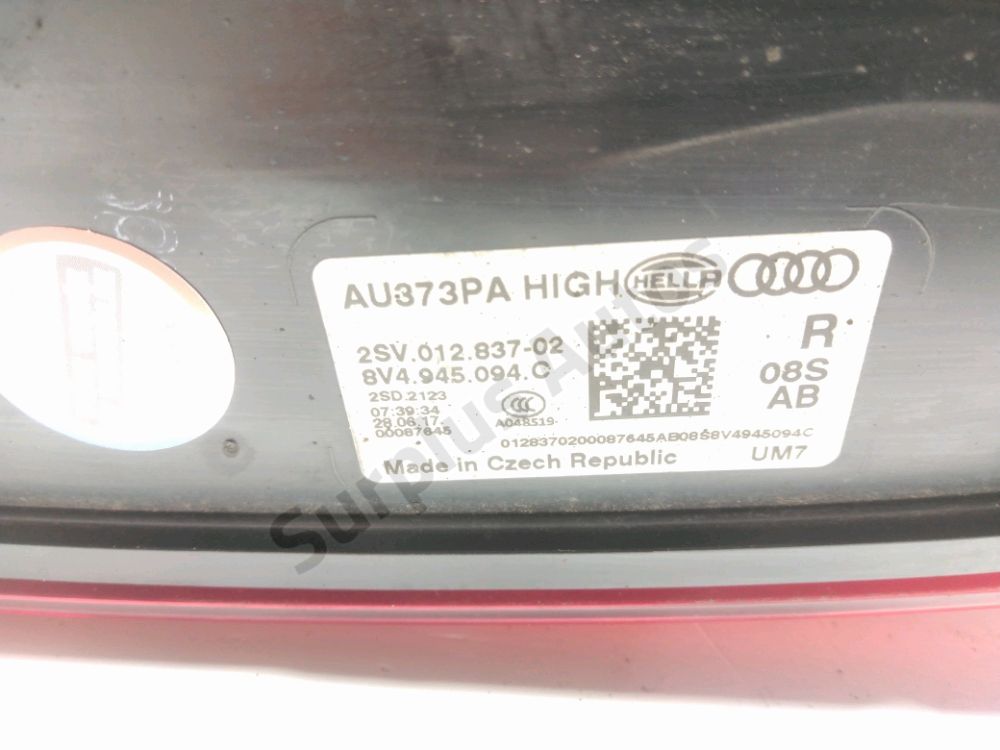 Feu arrière intérieur droit