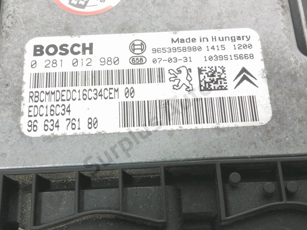 Calculateur moteur