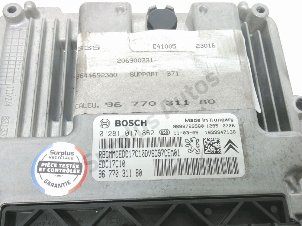 Calculateur moteur