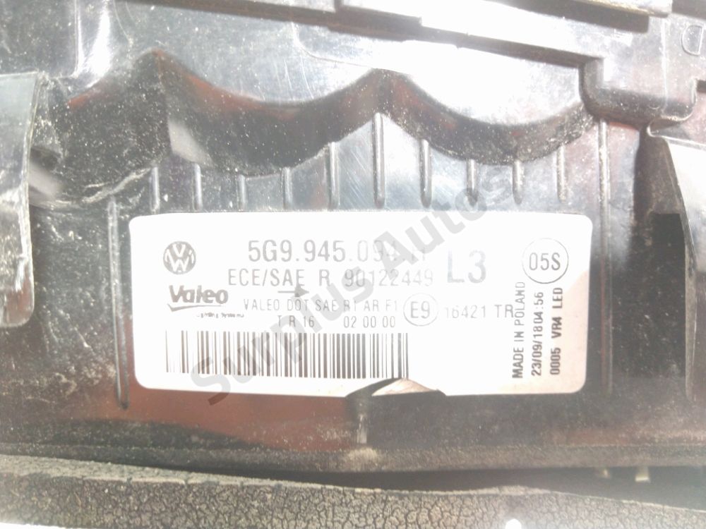 Feu arrière intérieur droit