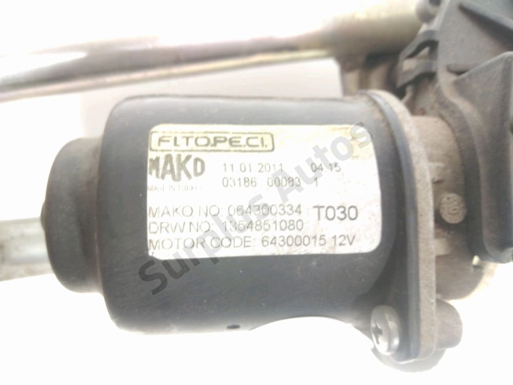 Mécanisme + moteur d'essuie glace avant