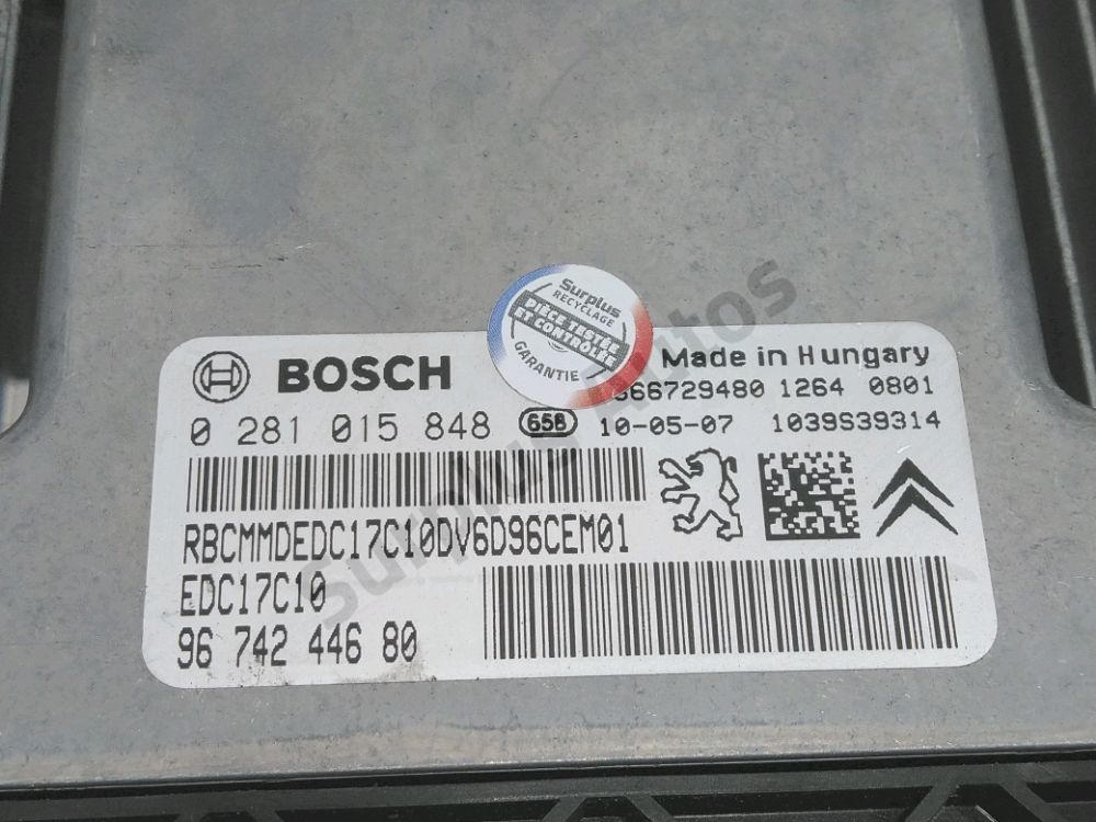 Calculateur moteur