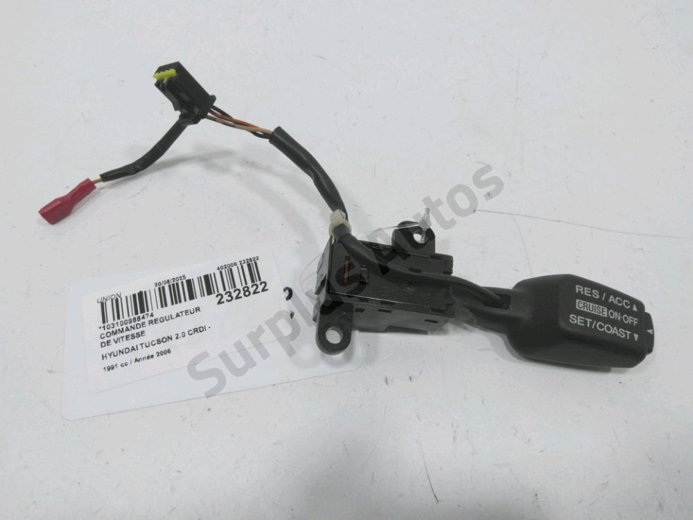 Commande régulateur de vitesse